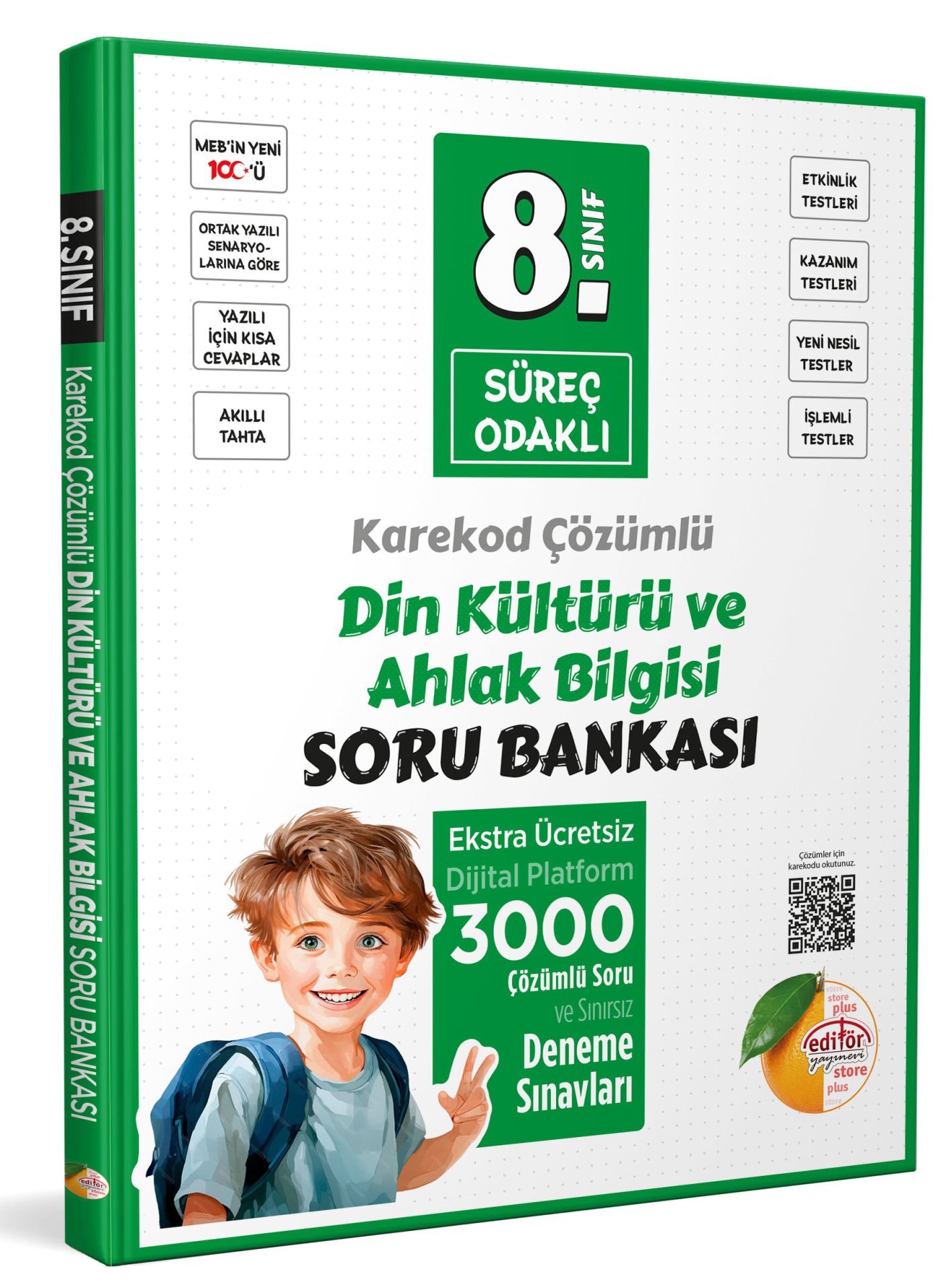 8. Sınıf Süreç Odaklı Din Kültürü ve Ahlak Bilgisi Soru Bankası - Karekod Çözümlü