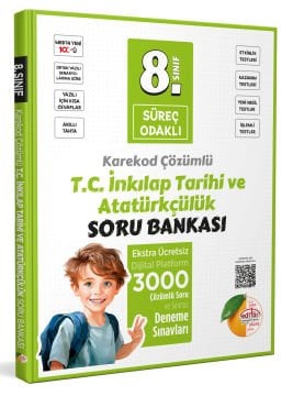 8. Sınıf Süreç Odaklı TC İnkılap Tarihi ve Atatürkçülük Soru Bankası - Karekod Çözümlü