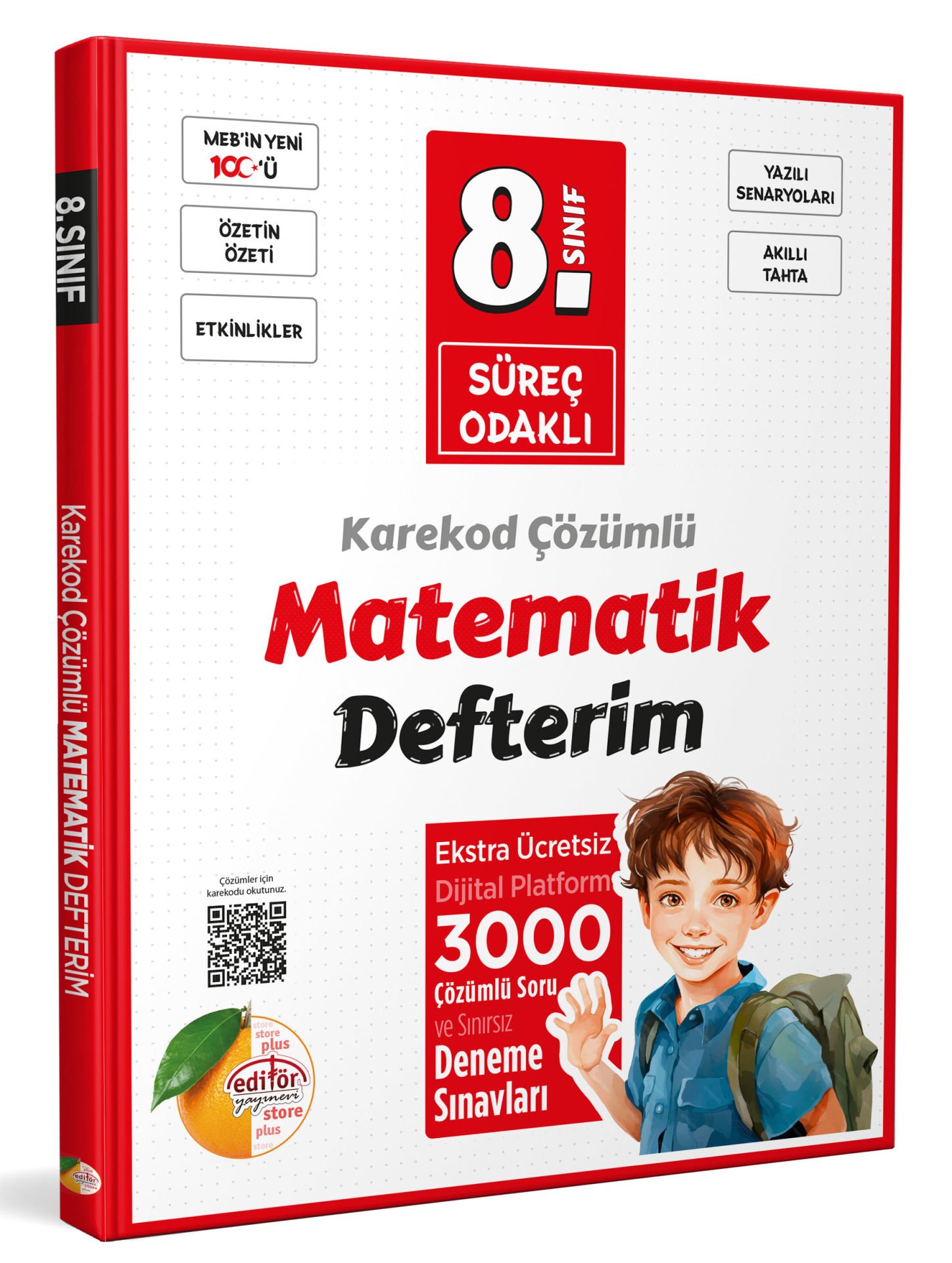 8. Sınıf Süreç Odaklı Matematik Defterim - Karekod Çözümlü