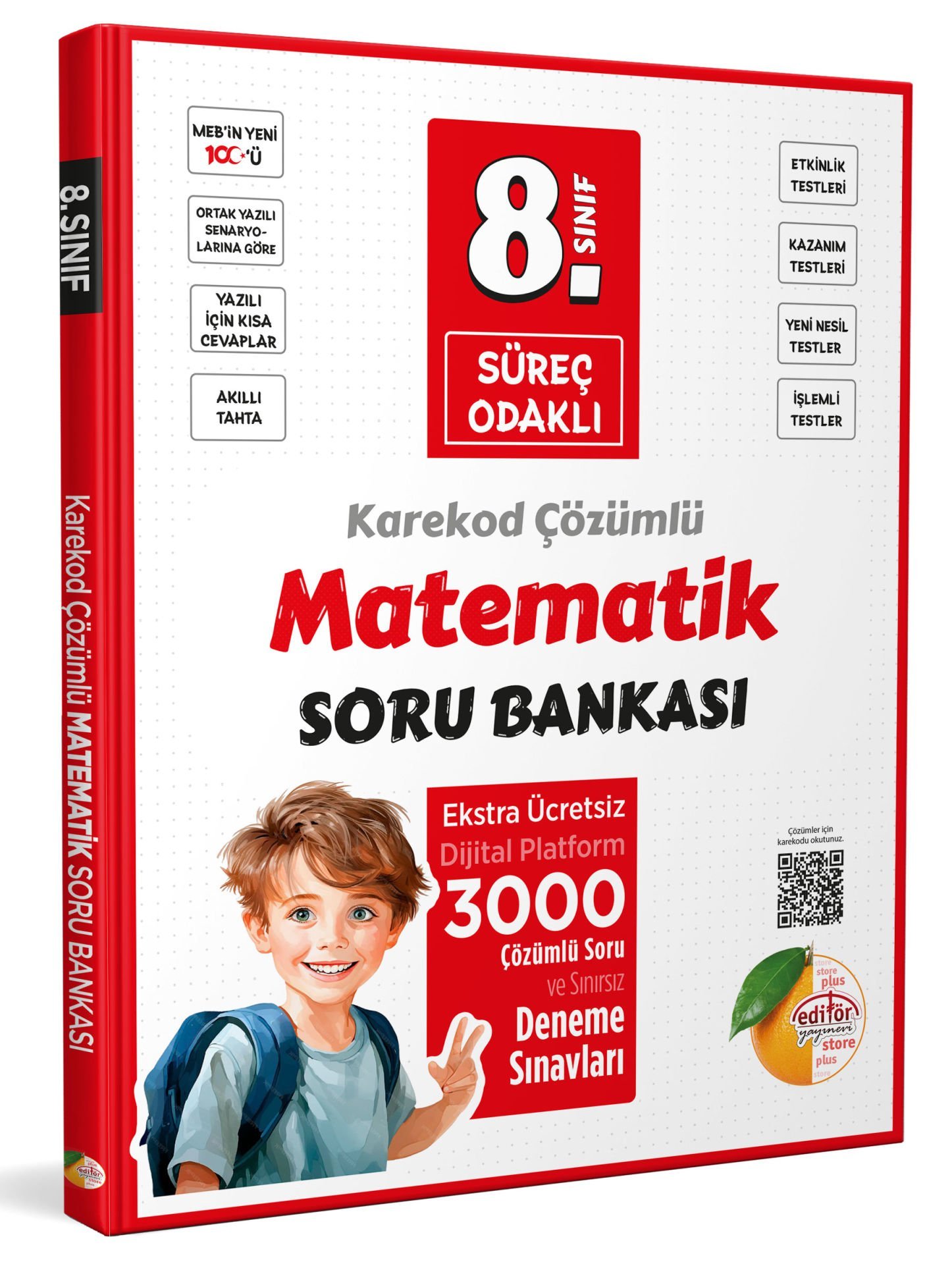 8. Sınıf Süreç Odaklı Matematik Soru Bankası - Karekod Çözümlü