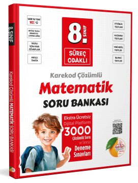 8. Sınıf Süreç Odaklı Matematik Soru Bankası - Karekod Çözümlü