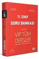 11. Sınıf VIP Tüm Dersler (Sayısal) Soru Bankası Kırmızı Kitap