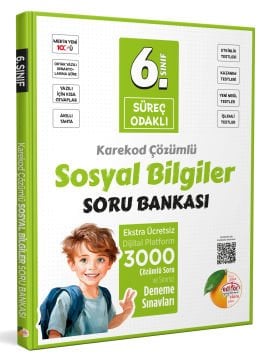 6. Sınıf Süreç Odaklı Sosyal Bilgiler Soru Bankası - Karekod Çözümlü