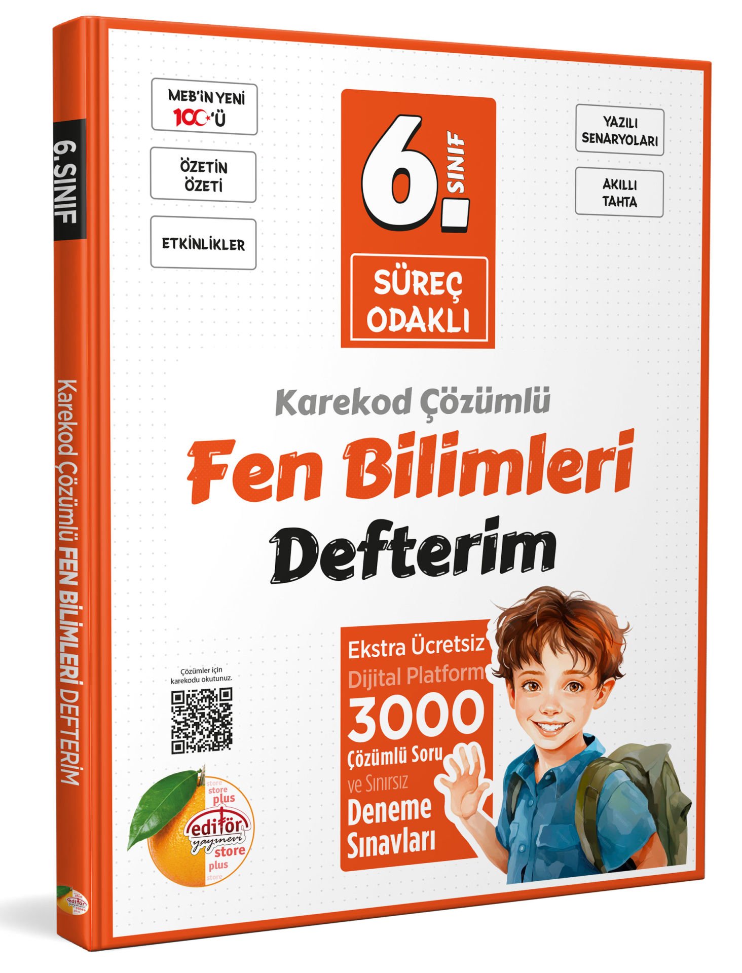 6. Sınıf Süreç Odaklı Fen Bilimleri Defterim - Karekod Çözümlü