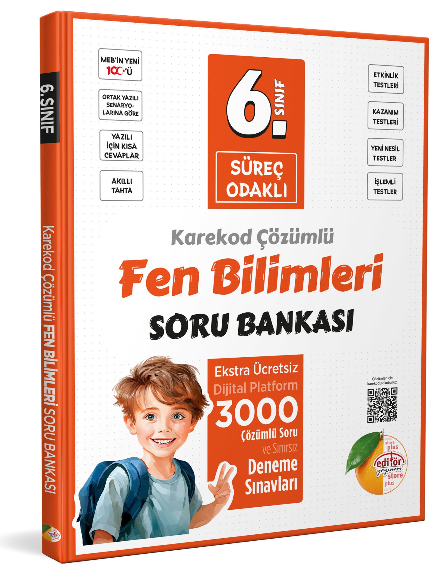 6. Sınıf Süreç Odaklı Fen Bilimleri Soru Bankası - Karekod Çözümlü