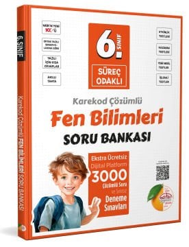 6. Sınıf Süreç Odaklı Fen Bilimleri Soru Bankası - Karekod Çözümlü