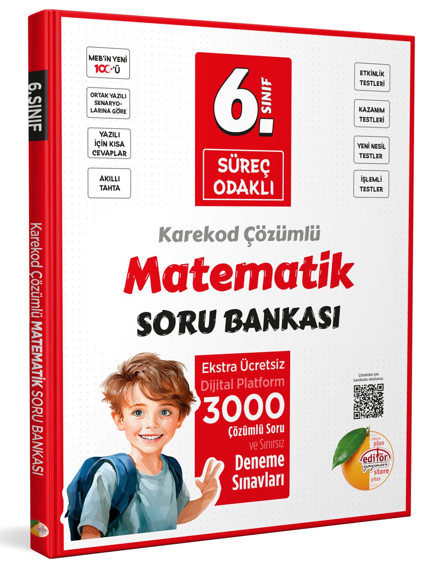 6. Sınıf Süreç Odaklı Matematik Soru Bankası - Karekod Çözümlü
