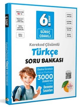 6. Sınıf Süreç Odaklı Türkçe Soru Bankası - Karekod Çözümlü