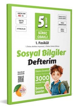 5. Sınıf Süreç Odaklı Sosyal Bilgiler Defterim (2 Fasikül) - Karekod Çözümlü