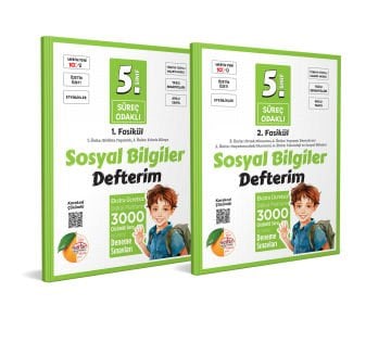 5. Sınıf Süreç Odaklı Sosyal Bilgiler Defterim (2 Fasikül) - Karekod Çözümlü