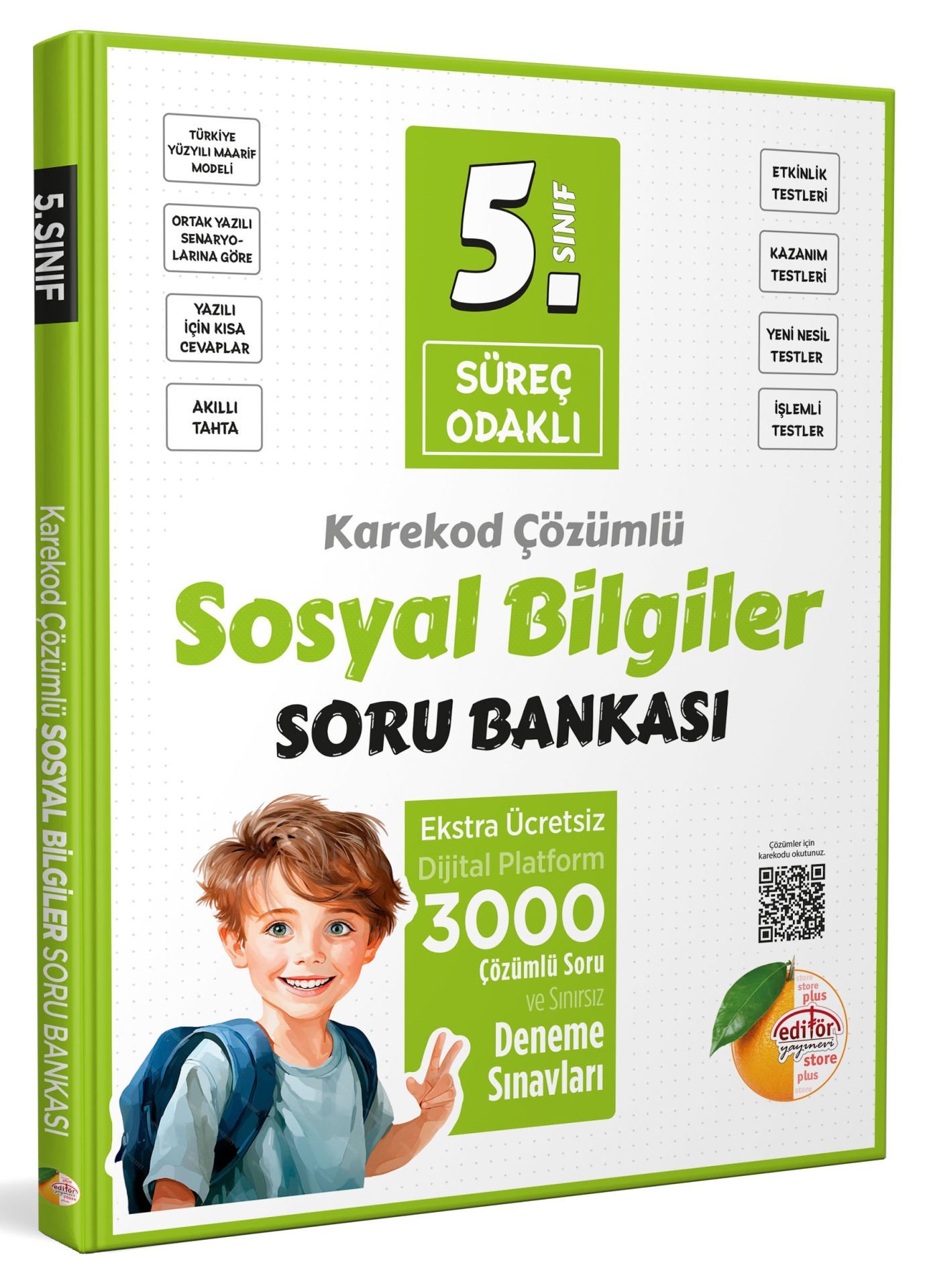 5. Sınıf Süreç Odaklı Sosyal Bilgiler Soru Bankası - Karekod Çözümlü