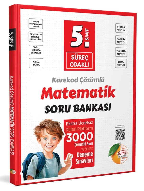 5. Sınıf Süreç Odaklı Matematik Soru Bankası - Karekod Çözümlü