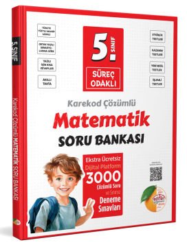 5. Sınıf Süreç Odaklı Matematik Soru Bankası - Karekod Çözümlü
