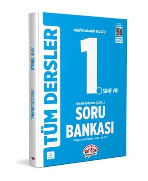 1. Sınıf VIP Tüm Dersler Tamamı Karekod Çözümlü Soru Bankası