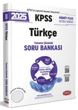 2025 KPSS Hibrit Plus Ultra Serisi Türkçe Soru Bankası - Karekod Çözümlü + Dijital Eğitim Platformu Hediye