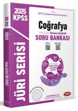 2025 KPSS Jüri Serisi KPSS Coğrafya Mini Özetli Tamamı Çözümlü Soru Bankası + Dijital Eğitim Platformu Hediye
