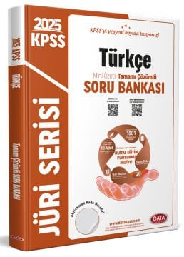 2025 KPSS Jüri Serisi Mini Özetli Türkçe Tamamı Çözümlü Soru Bankası + Dijital Eğitim Platformu Hediye