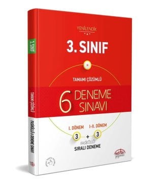 3. Sınıf Tamamı Çözümlü 6 Deneme Sınavı Fasiküllü