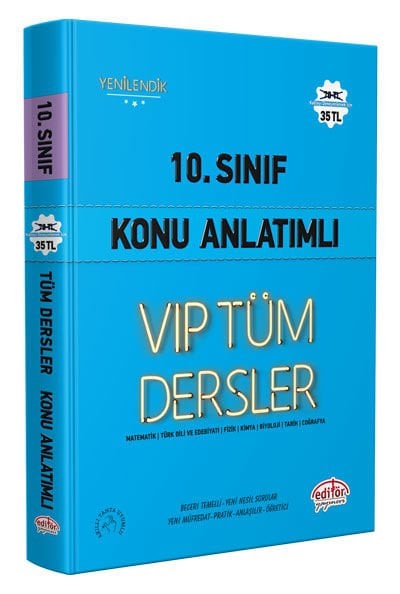 10. Sınıf VIP Tüm Dersler Konu Anlatımlı