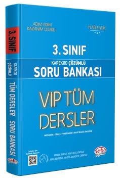 3. Sınıf VIP Tüm Dersler Soru Bankası Mavi Kitap