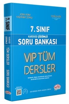7. Sınıf VIP Tüm Dersler Soru Bankası Mavi Kitap