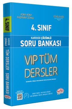 4. Sınıf VIP Tüm Dersler Soru Bankası Mavi Kitap
