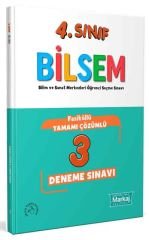 4. Sınıf Bilsem Çözümlü 3 Fasikül Deneme Sınavı - Markaj Yayınları
