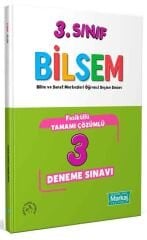 3. Sınıf Bilsem Çözümlü 3 Fasikül Deneme Sınavı - Markaj Yayınları