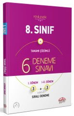 8. Sınıf 6 Deneme Sınavı Tamamı Çözümlü