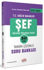 2023 T.C. Sağlık Bakanlığı Şef Tamamı Çözümlü Soru Bankası