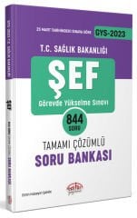 2023 T.C. Sağlık Bakanlığı Şef Tamamı Çözümlü Soru Bankası