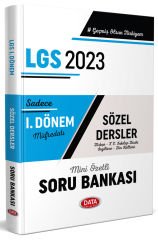 2023 LGS 1. Dönem Sözel Soru Bankası - Data Yayınları