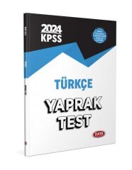 2024 KPSS Türkçe Yaprak Test