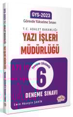 2023 GYS Adalet Bakanlığı Yazı İşleri Müdürlüğü 6 Deneme Sınavı