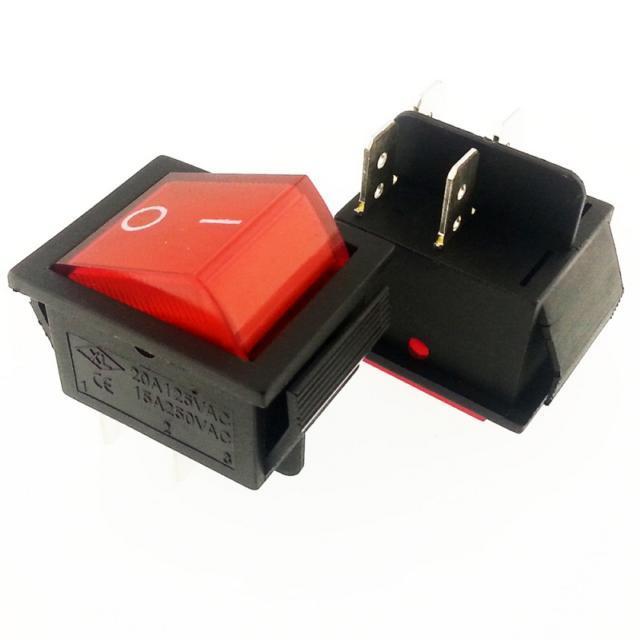 ANAHTAR BÜYÜK ON ~ OFF KIRMIZI IŞIKLI 4 PİN MK-721 IC-104