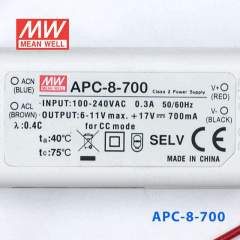 APC-8-700, 700mA 8W Sabit Akım LED Sürücü Meanwell
