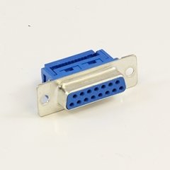15 Pin Dişi Flat Kablo İçin Sıkıştırmalı D-Sub Konnektör