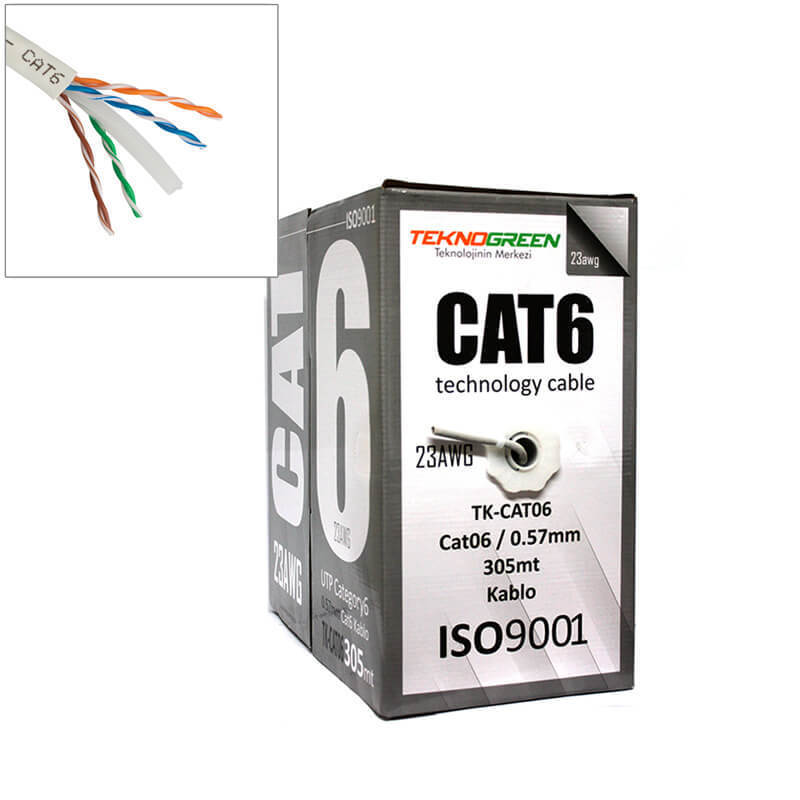 CAT6 KABLO TK-CAT06 TEKNOGREEN