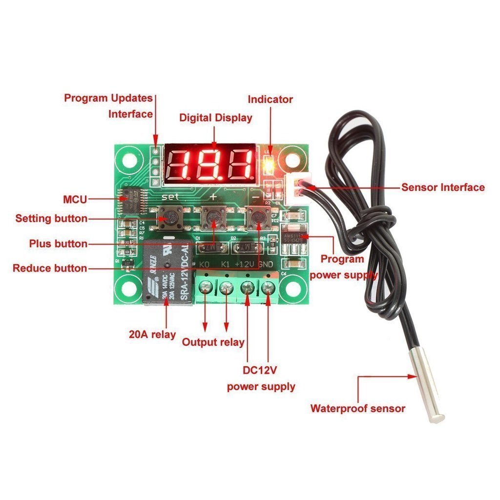 W1209 Dijital Termostat