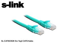 S-link SL-CAT603GR 3mt Yeşil CAT6 Kablo