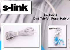 10mt Telefon Poşet Kablo S-link SL-TEL10