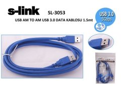 Usb 3.0 1.5mt Usb3.0 Data Kablosu S-link SL-3053