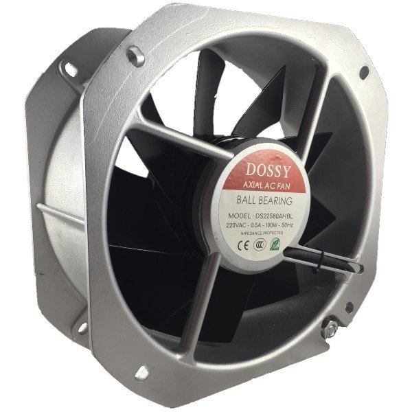 Fan 225x225x80 220V Metal Kanat Rulmanlı