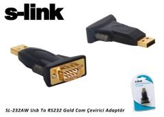 S-link SL-232AW Usb To RS232 Gold Com Çevirici Adaptör