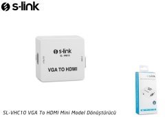 S-Link SL-VHC10 VGA To HDMI Mini Model Dönüştürücü