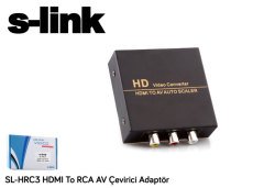 S-link SL-HRC3 HDMI To RCA AV Çevirici Adaptör