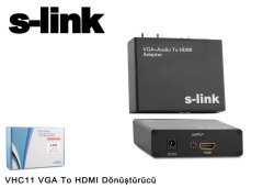 S-Link VHC11 VGA To HDMI Dönüştürücü
