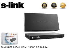S-Link SL-LU628 8 Port HDMI 1080P 3D Splitter