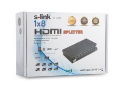 S-Link SL-LU628 8 Port HDMI 1080P 3D Splitter