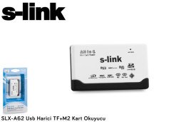 S-link SLX-A62 Usb Harici TF+M2 Kart Okuyucu